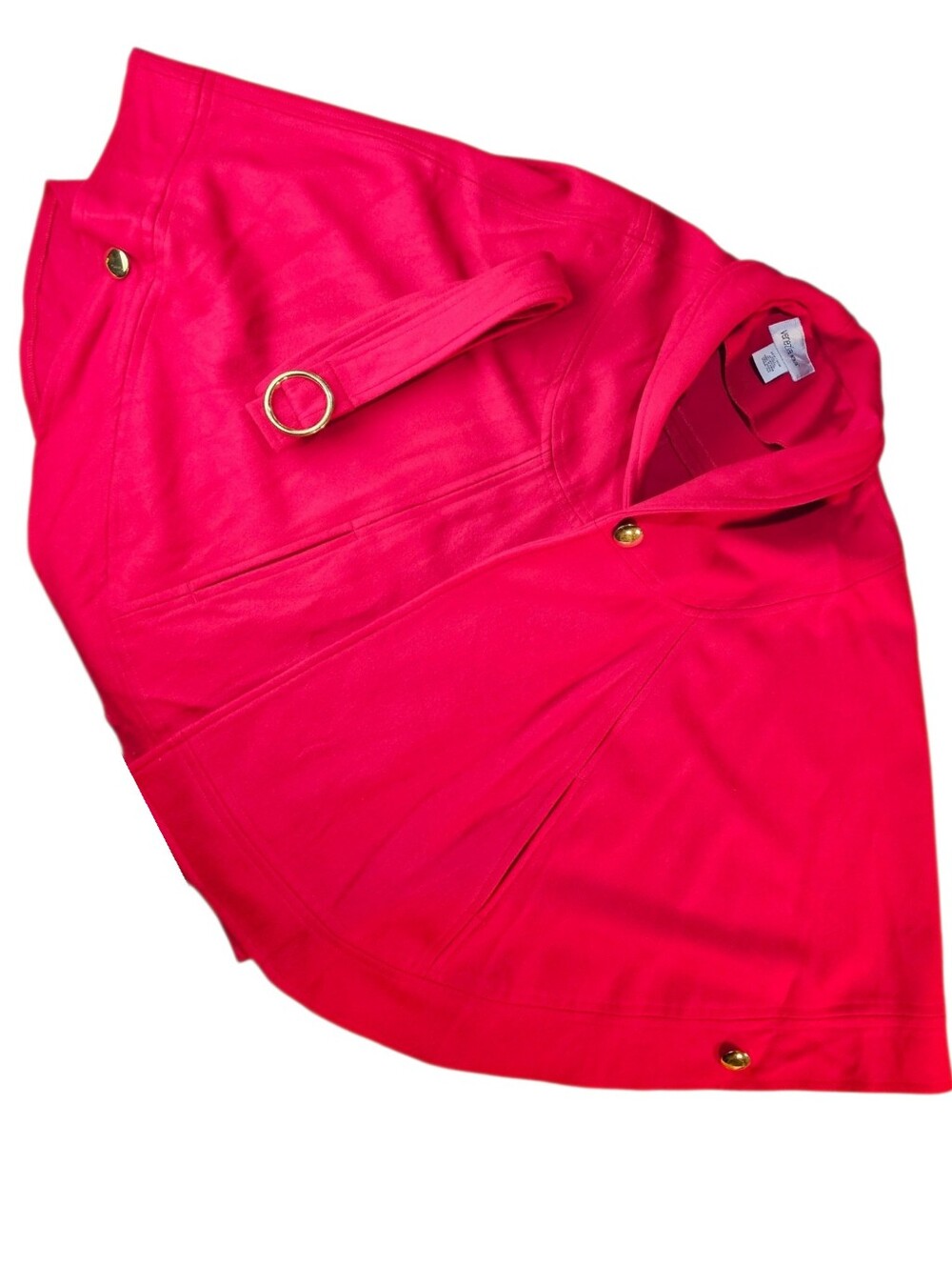 Vintage Venezia Luxurious Classic Red Cape Poncho